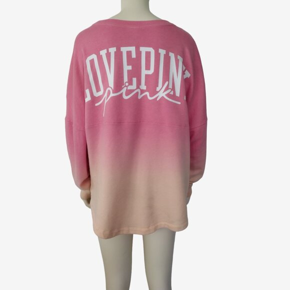 Victoria Secret PINK Ombre Pullover Oversized Fit Scoop Neck Sweater M - Picture 5 of 11